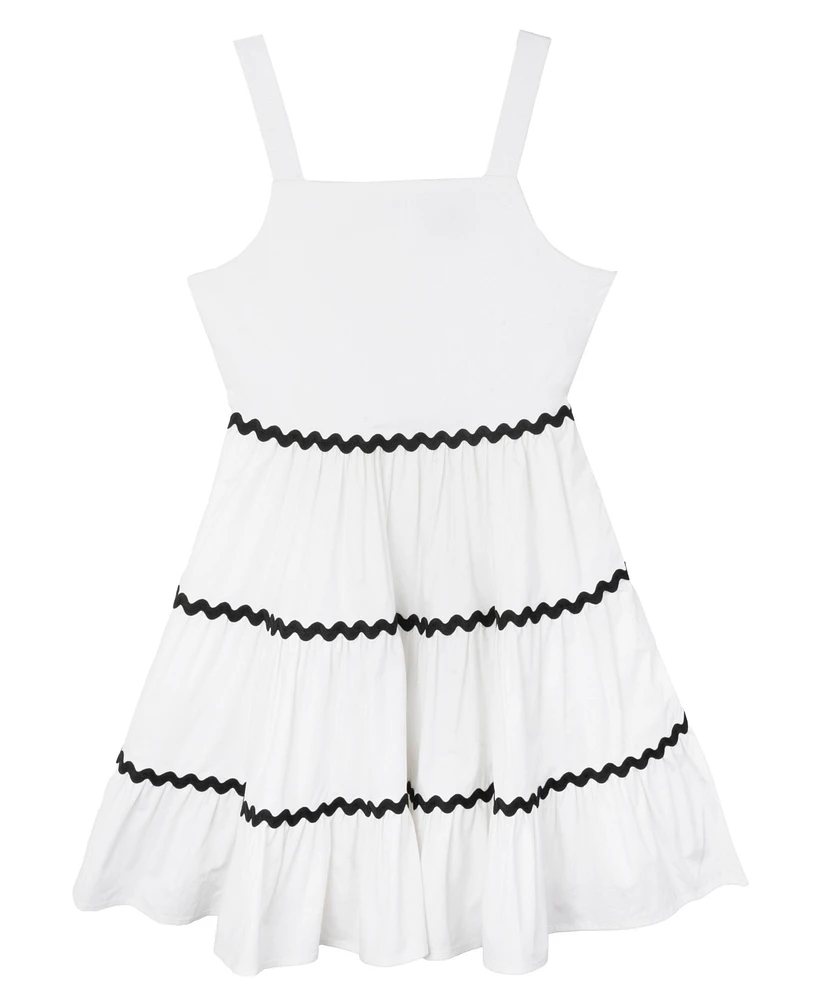 Rare Editions Big Girls Ric-Rac Maxi Dress