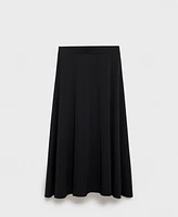 Mango Women's Flared Knitted Skirt
