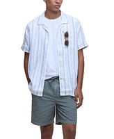 Barbour Men's Garnock Short Sleeve Striped Button-Front Camp Shirt