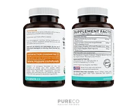 Organic Turmeric With Ginger & Black Pepper Supplement Capsules, Turmeric Curcumin Supplement for Immunity and Healthy Joints, Pure Co, 60ct