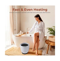 SereneLife Bucket Towel Warmer, 12L, Adjustable Timer, Auto Shut-Off