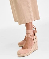 On 34th Womens Crochet Tank Cropped Wide Leg Pants Melindaa Espadrille Wedge Sandals Exclusively At Macys