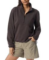 Bass Outdoor Women's Summit Popover Ribbed Collar T-Shirt