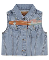 Levi's Big Girls Embroidered Denim Vest