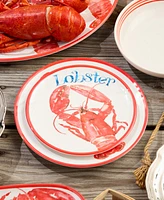 Certified International Beach House Lobster Melamine 6-Pc. Salad Plates, Service For 6