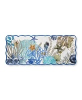 Certified International Blue Lagoon Melamine 2-Piece Appetizer Set