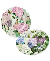 Certified International Garden Path Melamine Platters, Set of 2