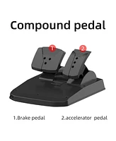 Game Racing Wheels with Pedals Shifter Bundle for Xbox 360 Pc PS3 Switch Android