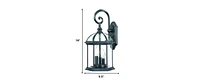 Eastern Lantern Wall Light – Three-Light Design for Porch & Garden