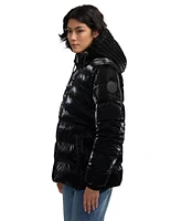 Scotch & Soda Women's Schyler Boxy Puffer with Fixed Hood