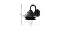Three Tier Lamp Shade Outdoor Wall Light for Porch Patio or Entryway