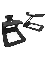Kanto YU6 Powered Bookshelf Speakers with SE6 Elevated Desktop Speaker Stands