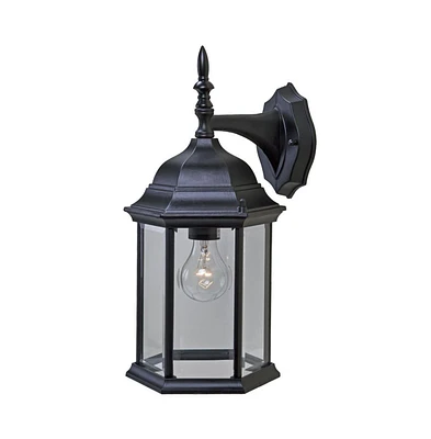 Adjustable Swing Arm Wall Light with Clear Glass Shade for Home Decor