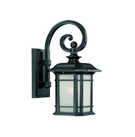 Frosted Linen Glass Lantern Wall Light for Entryway Hallway or Patio