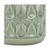 Geometric Ceramic Round Pot Planter – Indoor & Outdoor Decorative Planter