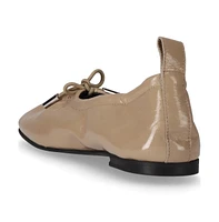 Rosalind Onix Beige Leather Ballet Flats