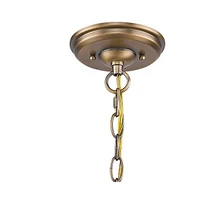 Lincoln 4-Light Antique Brass Hanging Light