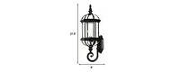 Cylindrical Lantern Wall Light for Entryway Hallway or Patio