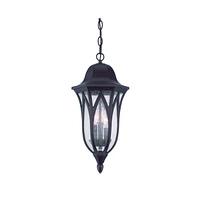 Hanging Light with Geometric Glass Shade – Contemporary Ceiling Lamp