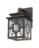Outdoor Lantern Wall Light Fixture for Porch and Entryway Lighting