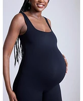 Women's Sleeveless Active Short Maternity Unitard - Motherhood