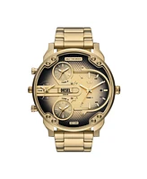 Diesel Men's Mr. Daddy Slim Quartz Three-Hand Date Gold Stainless Steel Watch, 54mm