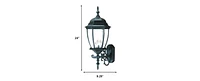 Outdoor Ornamental Lantern Wall Light – Stylish Lighting for Exterior Spaces