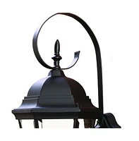 Three Light Dark Brown Swing Arm Lantern Wall
