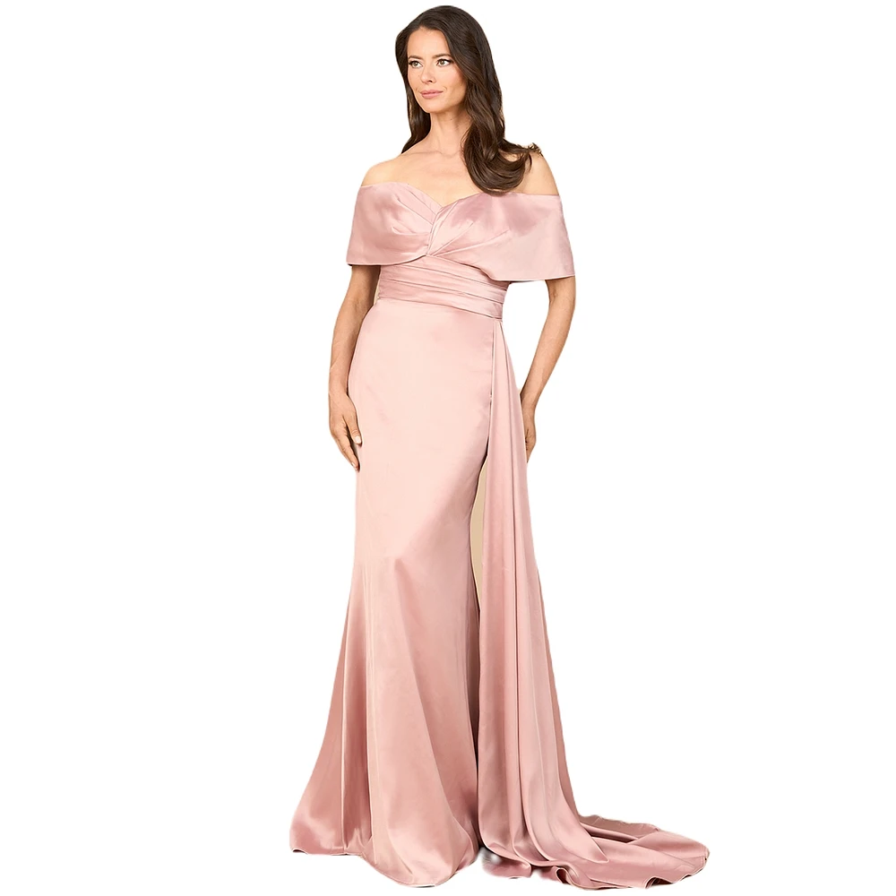 Lara Women's Off Shoulder Satin Dress