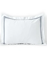 Lands' End 400 Thread Count Premium Supima Cotton No Iron Sateen Embroidered Pillow Sham