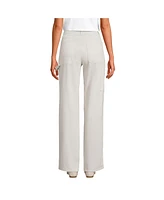 Lands' End Petite Herringbone Chino High Rise Utility Pants