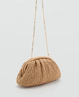 Mango Women's Natural Fiber Handbag