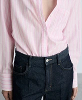 Mango Women's Striped Straight Shirt
