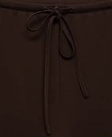 Mango Women's Elastic Waist Wide Leg Trousers