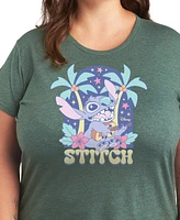 Hybrid Apparel Plus Lilo Stitch Ukulele Graphic T-Shirt