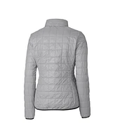 Cutter & Buck Women's Gray Stanford Cardinal Rainier Eco Insulated Puffer Full-Zip Jacket