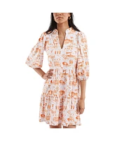 Smith & Quinn Women's White/Tennessee Orange Tennessee Volunteers Tailgate Collection Tory Dress