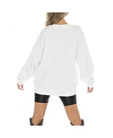 Gameday Couture Women's White North Carolina Tar Heels Fair Catch Pullover Sweatshirt