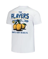 Barstool Golf Men's White The Players Florida Orange Garment Dyed T-Shirt