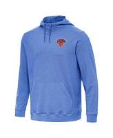 Antigua Men's Heather New York Knicks Cloud Pullover Hoodie
