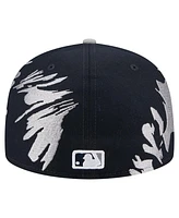 New Era Men's Navy/Gray Detroit Tigers Retro Pattern 59FIFTY Fitted Hat