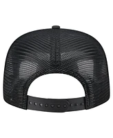 New Era Men's Black Chicago Cubs Gummy Golfer Trucker Adjustable Hat