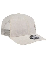 New Era Men's Natural Las Vegas Raiders Flawless 9SEVENTY Stretch-Snap Hat