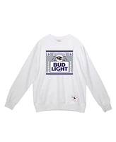 Mitchell & Ness Men's Light White Baltimore Ravens The Crest Pullover Sweatshirt
