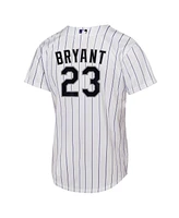 Nike Big Boys and Girls Kris Bryant White Colorado Rockies Home Replica Player Jersey