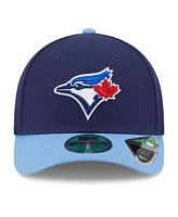 New Era Men's Navy/Powder Blue Toronto Blue Jays Player Replica 9FORTY Adjustable Hat