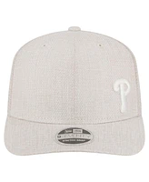 New Era Men's Light Beige Philadelphia Phillies Flawless 9SEVENTY Stretch-Snap Hat