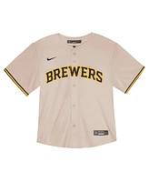 Nike Toddler Christian Yelich Cream Milwaukee Brewers Home Game Jersey