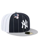 New Era Men's Navy York Yankees Pinstripe 59FIFTY Fitted Hat