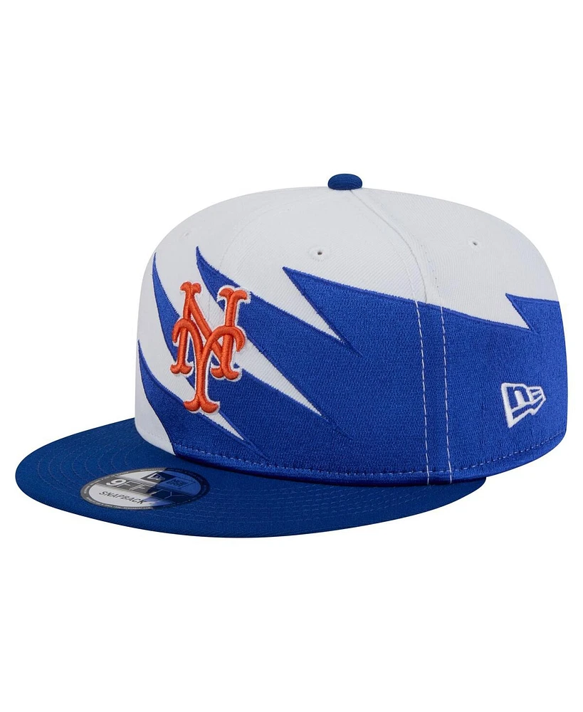 New Era Men's Royal/White New York Mets Jagged 9FIFTY Snapback Hat